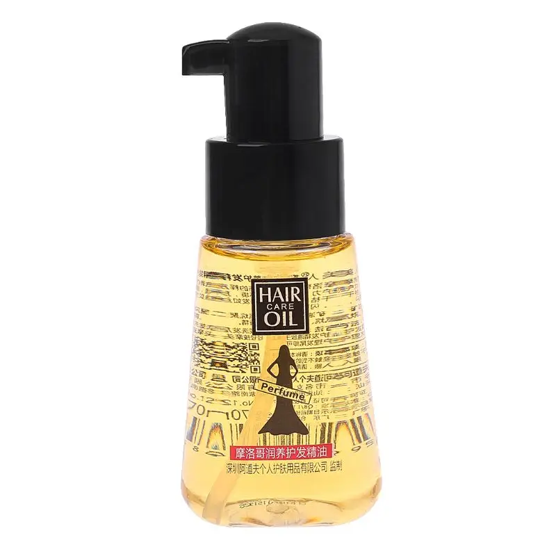 

1 PC 70ml Moroccan Run Hair Care Oil Conditioner Film Hair Dry Tail Hair Dryer Bifurcation Stained Hot Straight Hair