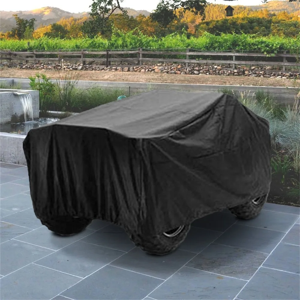 

Universal Waterproof 190T Polyester ATV Cover Dust Dirt Scrape Rain Water Resistance XL Size Protective Cover For Vehicle