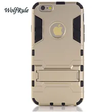 Чехол Для iphone 6 Двухслойный Броня Резина и Пластик чехол Для Apple iphone 6 s Для iphone6 Телефон Fundas Держатель Стенд Coque