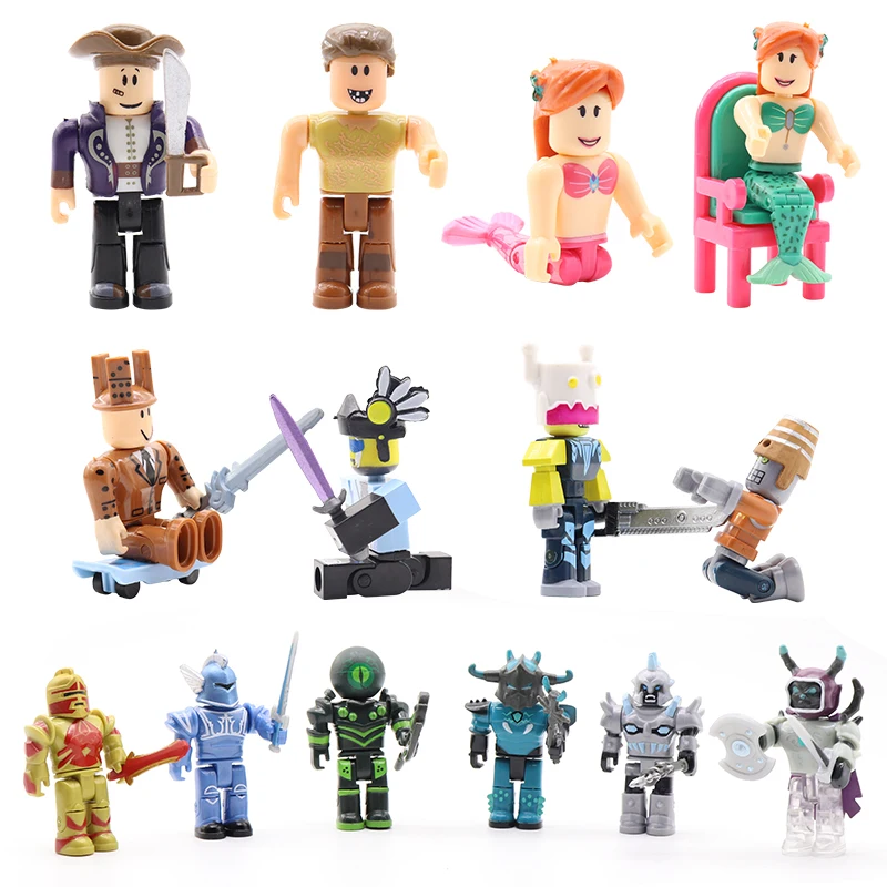 New Roblox Game Blocks Toys Figures Cartoon Characters Pvc Action - roblox set action figures games model pvc juguetes roblox toys anime cartoon collection decoration gift toys for children e