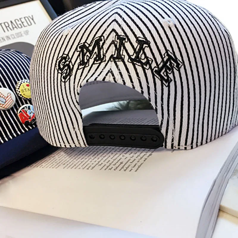 Kid Baseball Cap Stripe Embroidery Outdoor Boy Girl Sport Snapback Children Sunscreen Hat Adjustable Sun Caps Casquette (2)