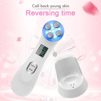 Electroporation mesotherapy LED photon light therapy - RF EMS skin rejuvenation - Face lifting - Skin tightening massage beauty machine 1