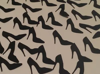 

High Heel Paper Cutouts Birthday Table decor scrapbook Confettis
