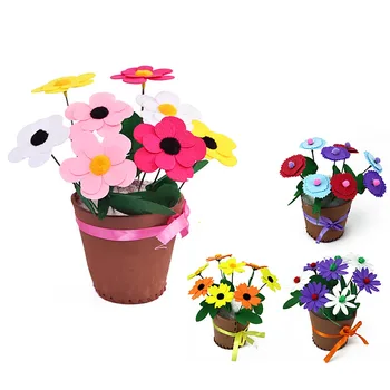 

2016 New DIY Artificial Floral Plant Flower Nature Pot Herb Children Hand Educational Toy