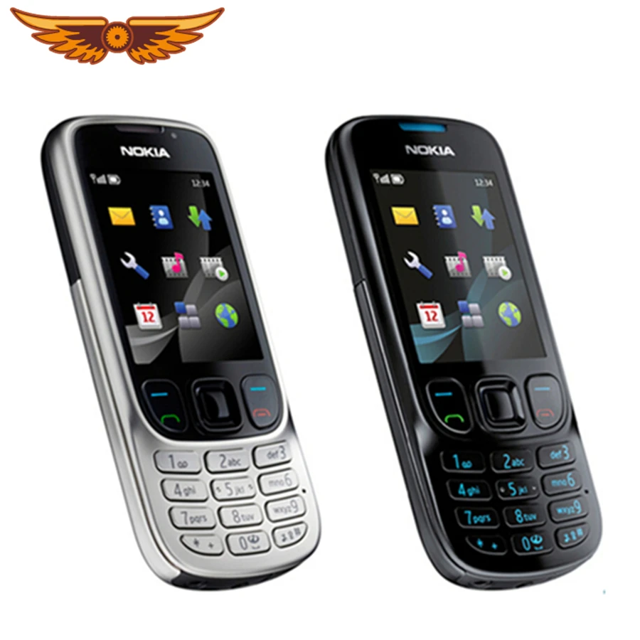 Оригинальный разблокированный мобильный телефон NOKIA 6303i черный и серебристый