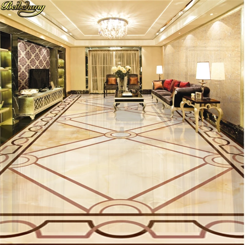 beibehang Custom photo wallpaper 3D high imitation marble water knife parquet mural PVC self-adhesive waterproof floor wallpaper beibehang Custom photo wallpaper 3D high imitation marble water knife parquet mural PVC self-adhesive waterproof floor wallpaper
