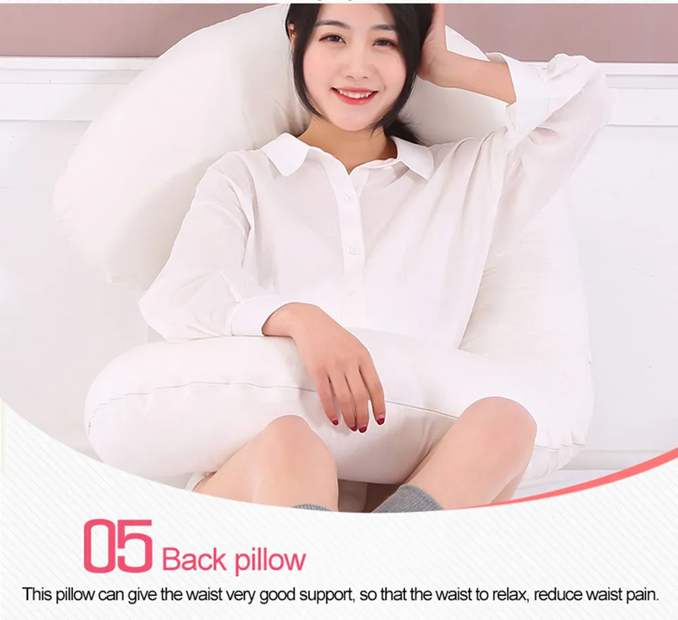 Sleeping Support Pillow For Pregnant Women Body Comfort G Shape Pregnancy Pillow Full Body Maternity Pillow With Pillowcase_11_