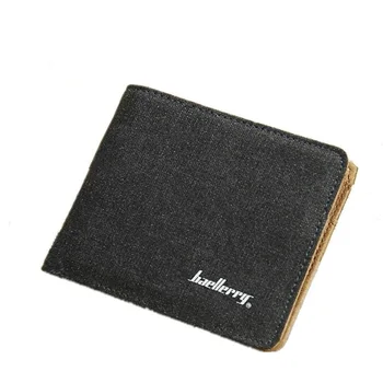 

New Fashion Men Wallets Quality Soft Linen Design Wallet Casual Short Style 3 Colors Credit Card Holder Purse Free Shipping