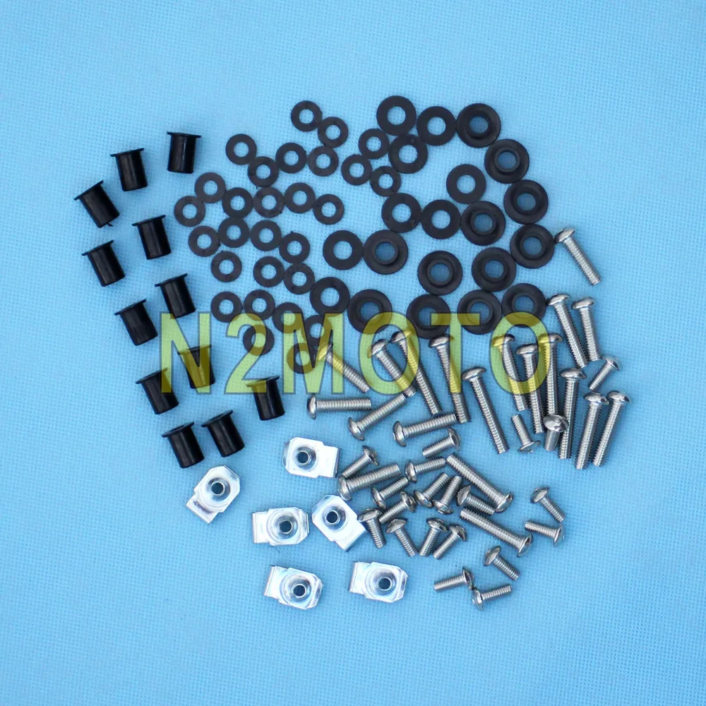 Motorcycle Complete Fairing Body Bolt Nut Kit Screw Fastener For