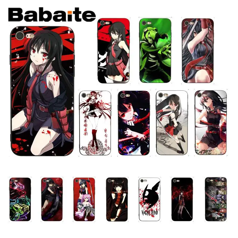 

Babaite Akame Ga Kill DIY Painted Phone Accessories Case for iPhone X XS MAX 6 6S 7 7plus 8 8Plus 5 5S XR