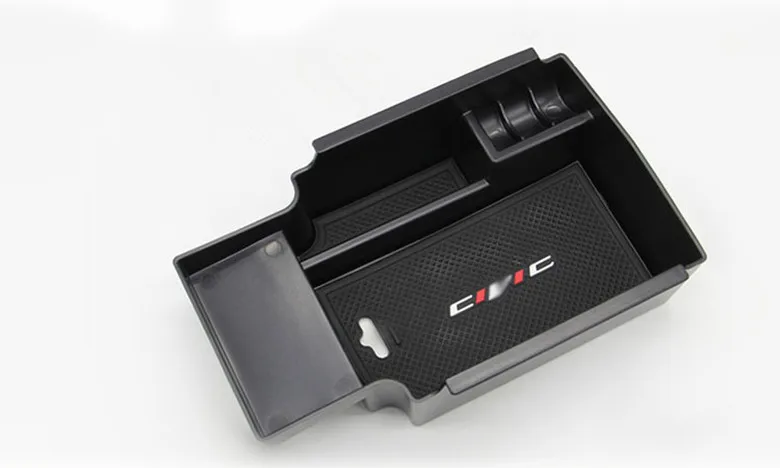 

Car Central Armrest Storage Box For Honda Civic 2012 2013 2014 2015 Center Console Arm Rest Tray Holder Case Pallet Container