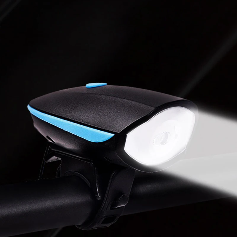 Excellent Bicycle Bike Front Light Head LED Flashlight USB Rechargeable Handlebar 3 Mode MTB Cycling Light Headlight With 120db Speaker 1 Excellent Bicycle Bike Front Light Head LED Flashlight USB Rechargeable Handlebar 3 Mode MTB Cycling Light Headlight With 120db Speaker 1