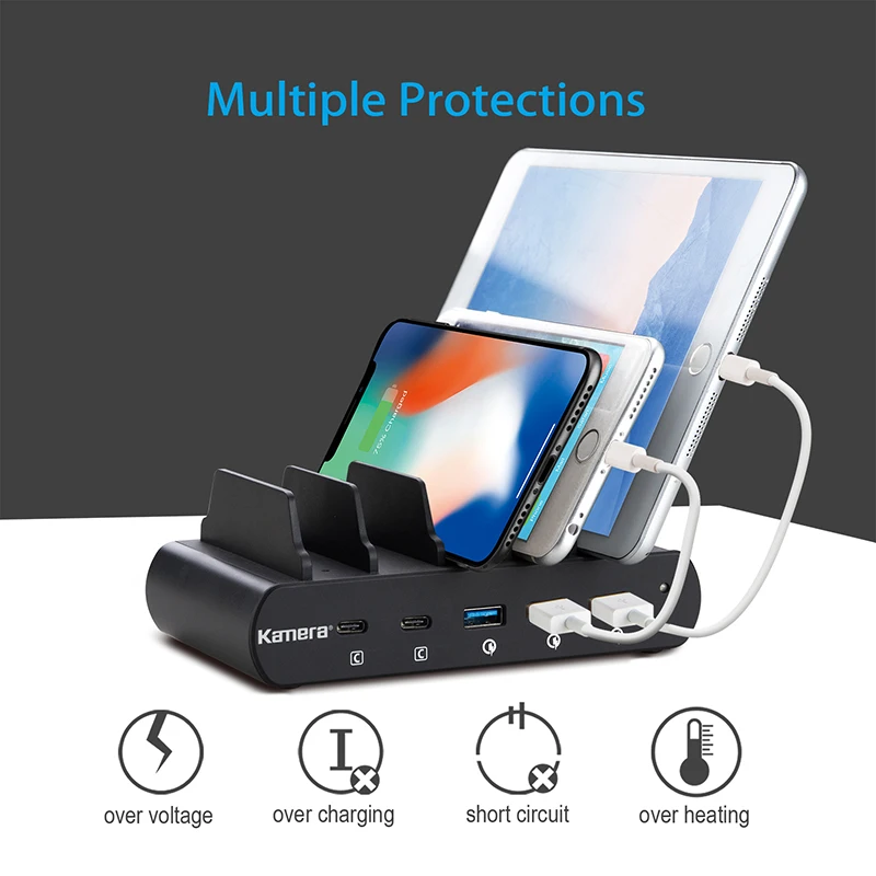 Kamera 110W 2 USB-C Type-C 3 USB A QC 3.0