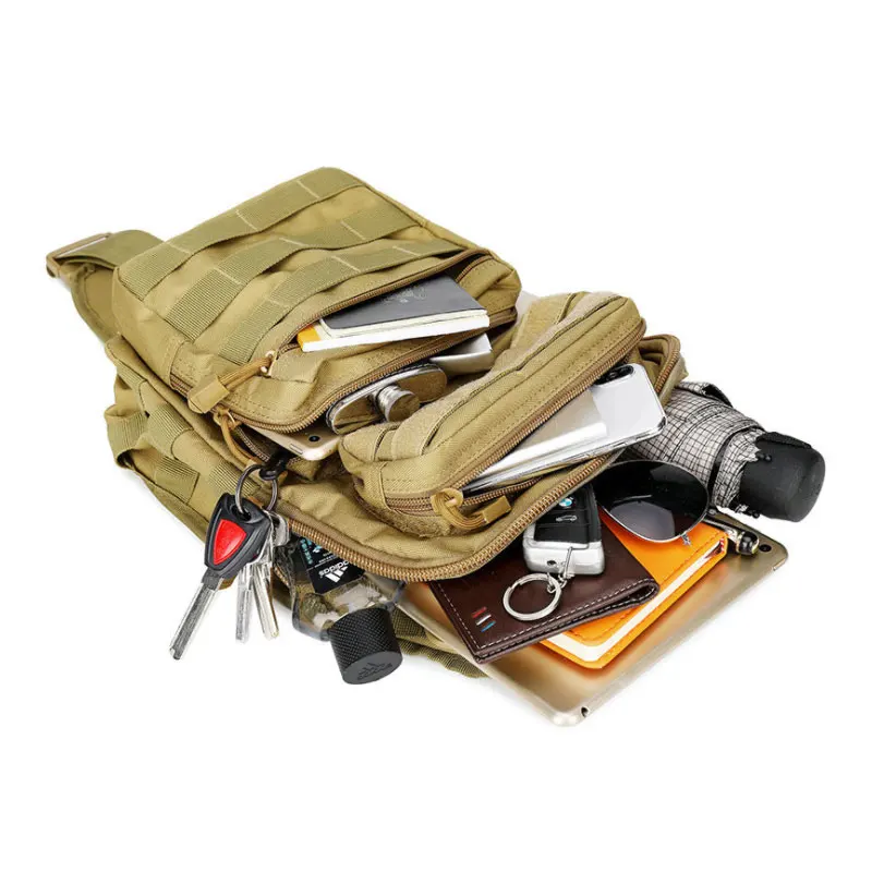 Günstige Taktische Brust Rucksack Military Tasche Jagd Angeln Taschen Camping Wandern Armee Wandern Rucksäcke Mochila Molle Schulter Pack XA65A