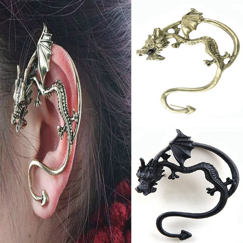 

Hot Fashion Design Unique Goth Punk Wind Restoring Ancient Ways Is Domineering Personality Exaggerated Dragon Earrings Earrings