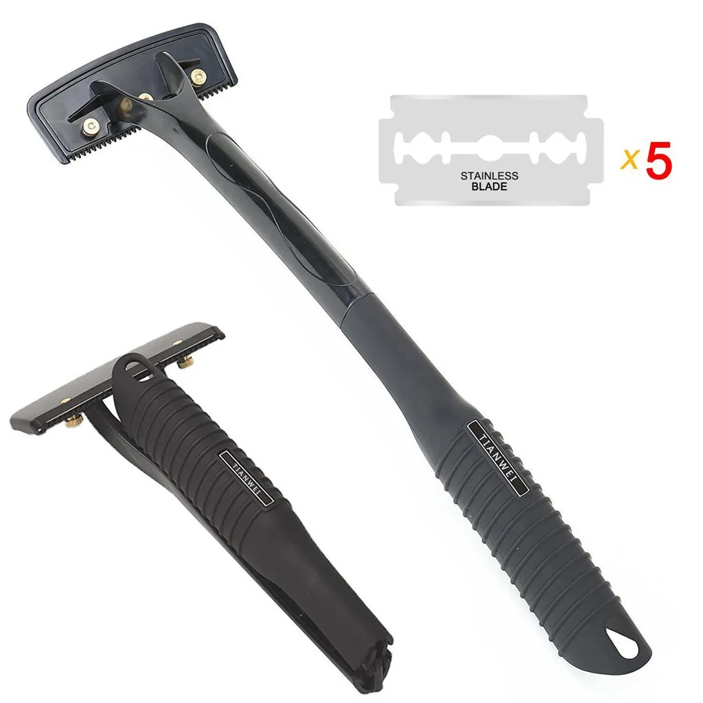 

Men Manual Back Hair Shaver Trimmer Body Long Handle Hairs Removal Tool Shaver Ear Eyebrow Painless Sponge Hair RemovalF7.17