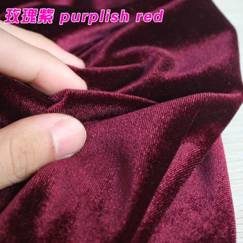 

Purplish Red Silk Velvet Fabric Velour Fabric Pleuche Fabric Clothing Fabric Evening Wear Sports wear Sold By The Yard