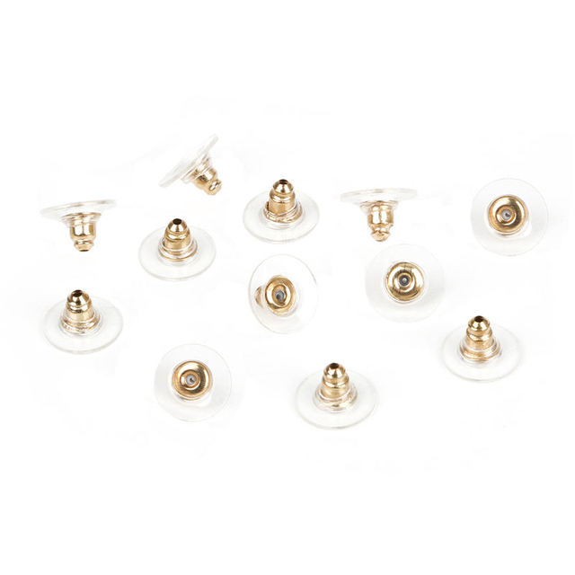 Earrings Jewelry Accessories Silicone Round Earring Back Hooks Stoppers Ear Post Nuts Plugging for DIY Jewelry Findings