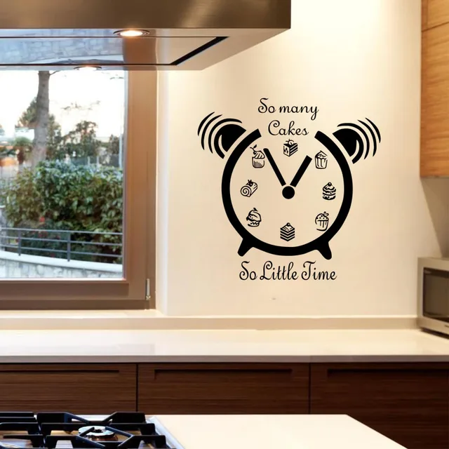 so many cakes so little time wall stickers clock stencils for walls