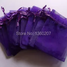 200 шт/партия темно-фиолетовые цветные сумки из органзы 15x20 см свадебные любимые подарочные сумки ювелирные сумки