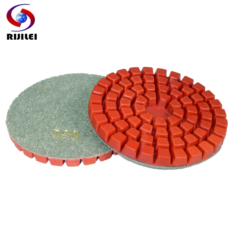 (4DS7) 10 pieces/lot 4inch/100mm concrete floor Polishing Pad Diamond