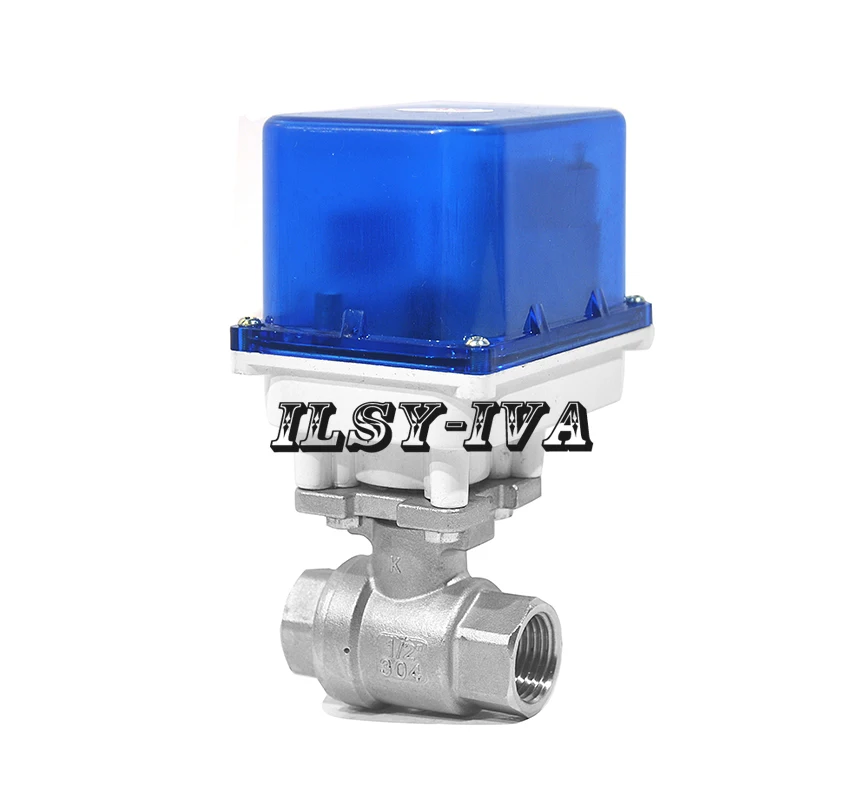 

Two way G1/2" Stainless steel motorized ball valve,DC12V/24V electric valve with Signal lamp in place