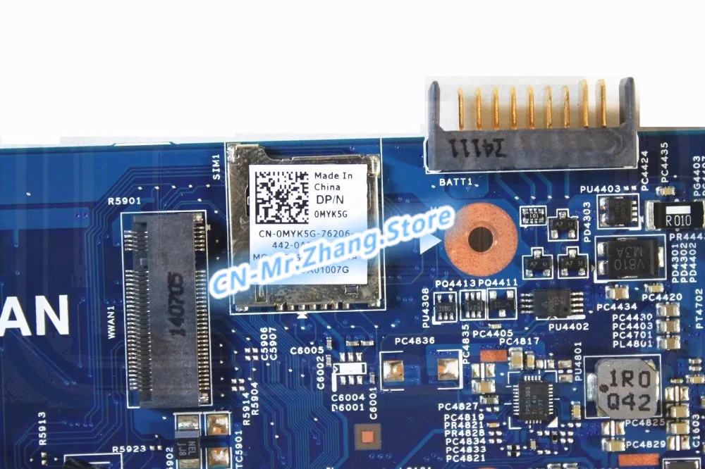 Best  SHELI FOR Dell Latitude 3340 Laptop Motherboard MYK5G 0MYK5G CN-0MYK5G DDR3L I3-4005U CPU DDR3L 132