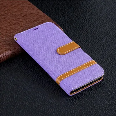 Denim Leather Flip Case For Huawei Y5 Y6 Y9 2018 Y5 2017 Enjoy 8Plus Honor 8C 7X 7C 7A Magnet Card Slot Wallet Cover Case Coque (7)