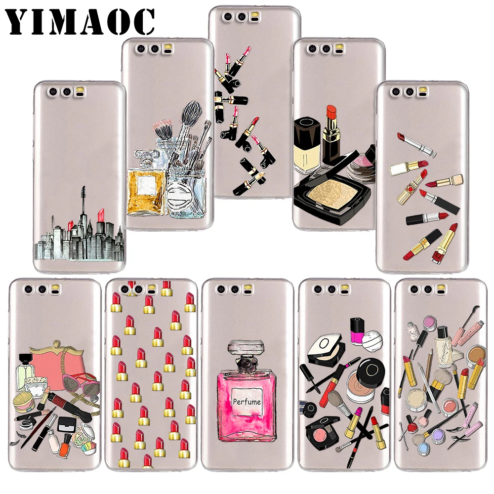 

YIMAOC 19z Fashion Makeups Cosmetic Soft TPU Case for Huawei Honor 10 9 lite 7A Pro 7C 7X 8X Nove 3 3i