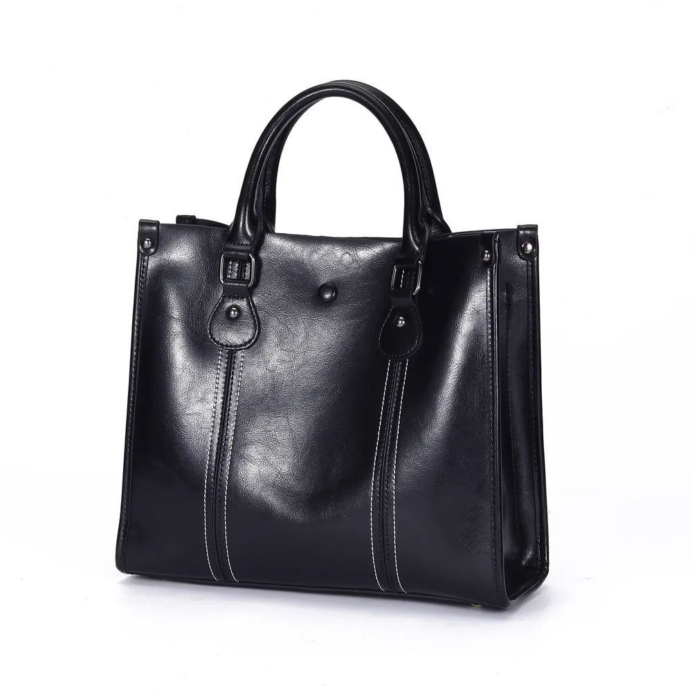 

Women's Genuine Leather Handbag Ladies bags Large Leather Luxury Shoulder Bag Handbags Designer Big Tote Bags for Women C1110