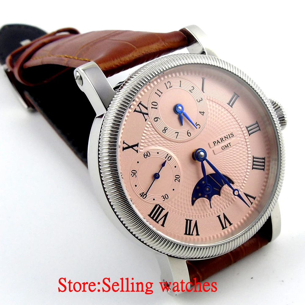 Часы мужские механические с кожаным ремешком 43 мм|watch leather strap|watch leatherwatch men |