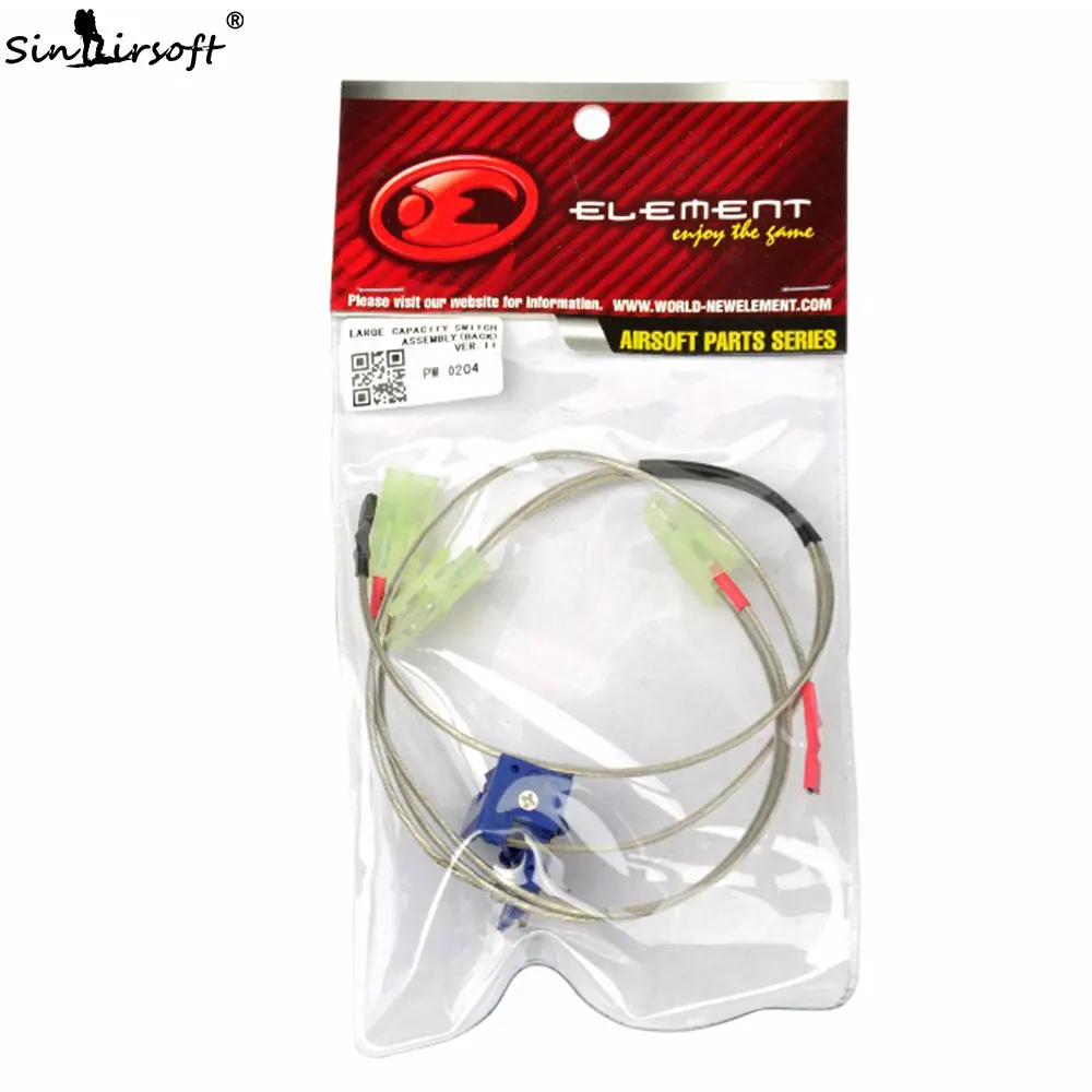 SINAIRSOFT ELEMENT PW 0204 LARGE CAPACITY SWITCH ASSEMBLY Suitable for Ver.2 Gearbox Rear wiring Airsoft AEG PW0204
