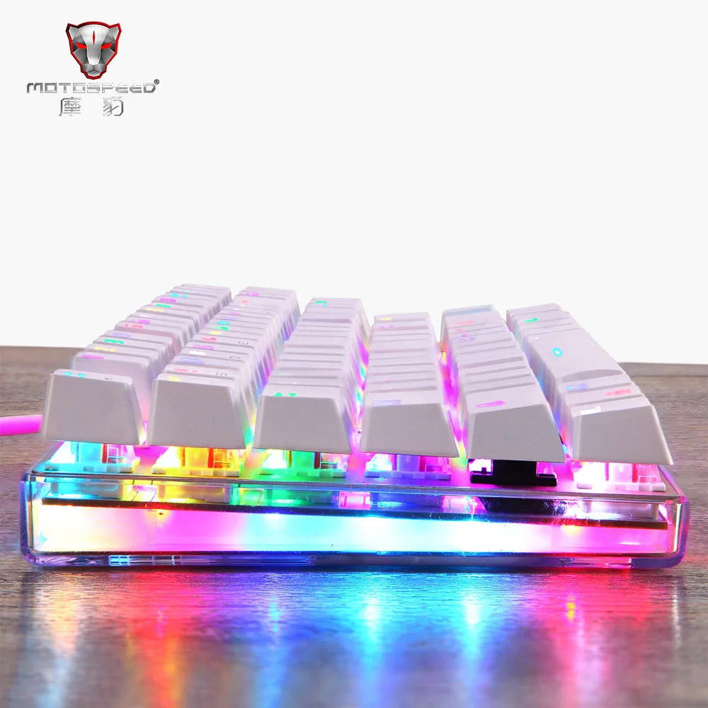 

Motospeed K87S NKRO Mechanical Gaming&Typing Keyboard with RGB Backlight white Blue&Red Switch WithBox USB Wired Non-slip Design