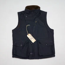 WW2 USN Мужской флисовый жилет авиатор ВМС США Реплика винтажный толстый зимний шерстяной жилет шерстяной военный жилет без рукавов N1 ткань