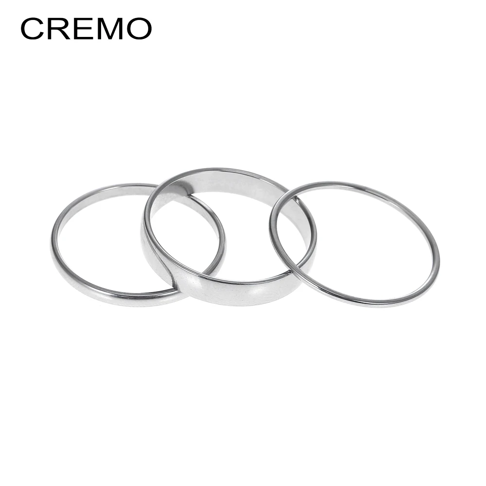 Cremo Bague внутреннее кольцо заполненное Кольцо женское вращающееся кольцо из нержавеющей стали материал взаимозаменяемый персонализированный Acier Femme