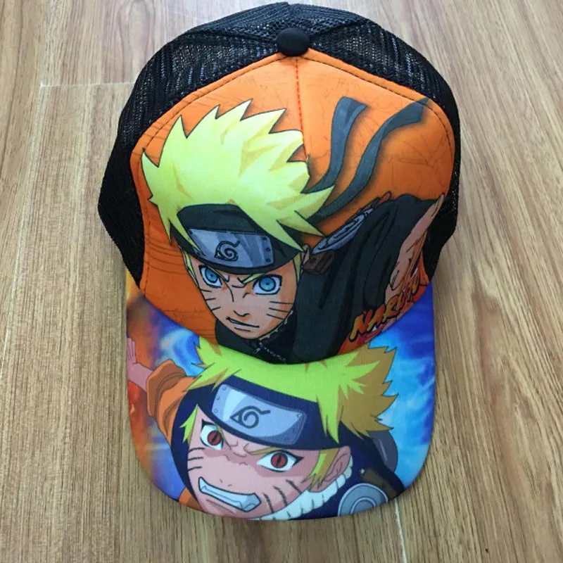 Косплей Uzumaki Naruto Кепка От Солнца из аниме Повседневная летняя кепка для мальчиков