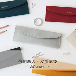 2018 популярная Японии 6 цветов без принтом из искусственной кожи карандаш мешок высококлассные атмосферу Портативный кошелек ящик Pochette