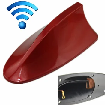 

Universal Car Auto SUV Roof Special Radio FM Shark Fin Antenna Aerial Signal Auto Accessories Red 8 Colors Aerials
