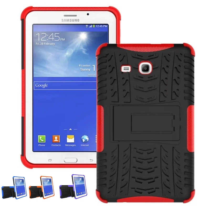 Для samsung Galaxy Tab 3 Lite 7,0 "чехол противоударный Dazzle Зерно 2 In1 Защитная крышка для samsung Galaxy Tab 3 Lite T110 T116