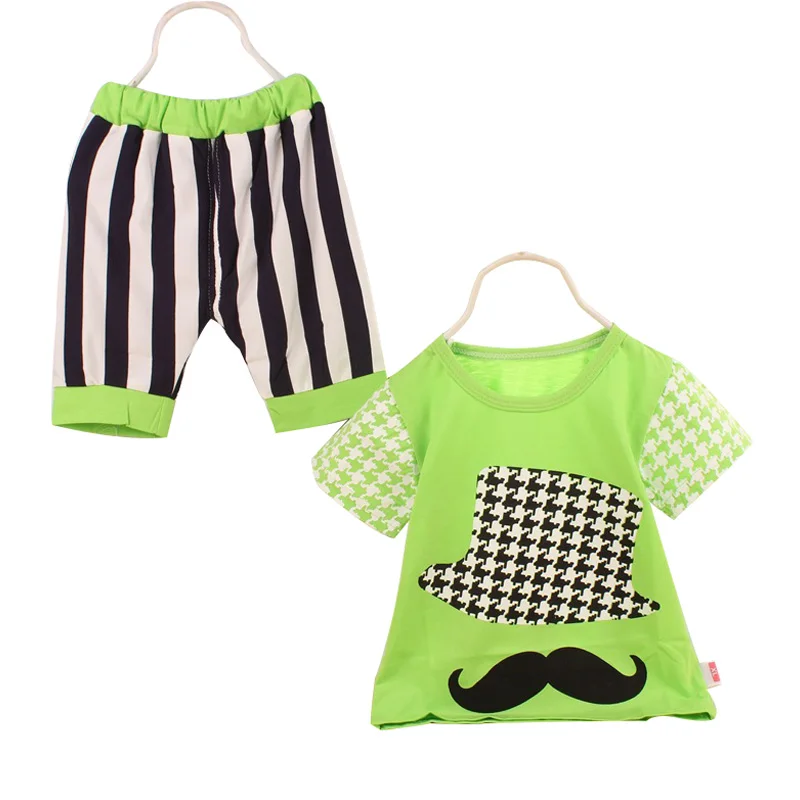 2016 summer new baby clothing Cotton Korean style baby girl clothing baby boy clothing set Short sleeve + shorts 2 pcs 0-3 year 2017 summer new style baby girl boy first walkers breathable mesh soft sole hook