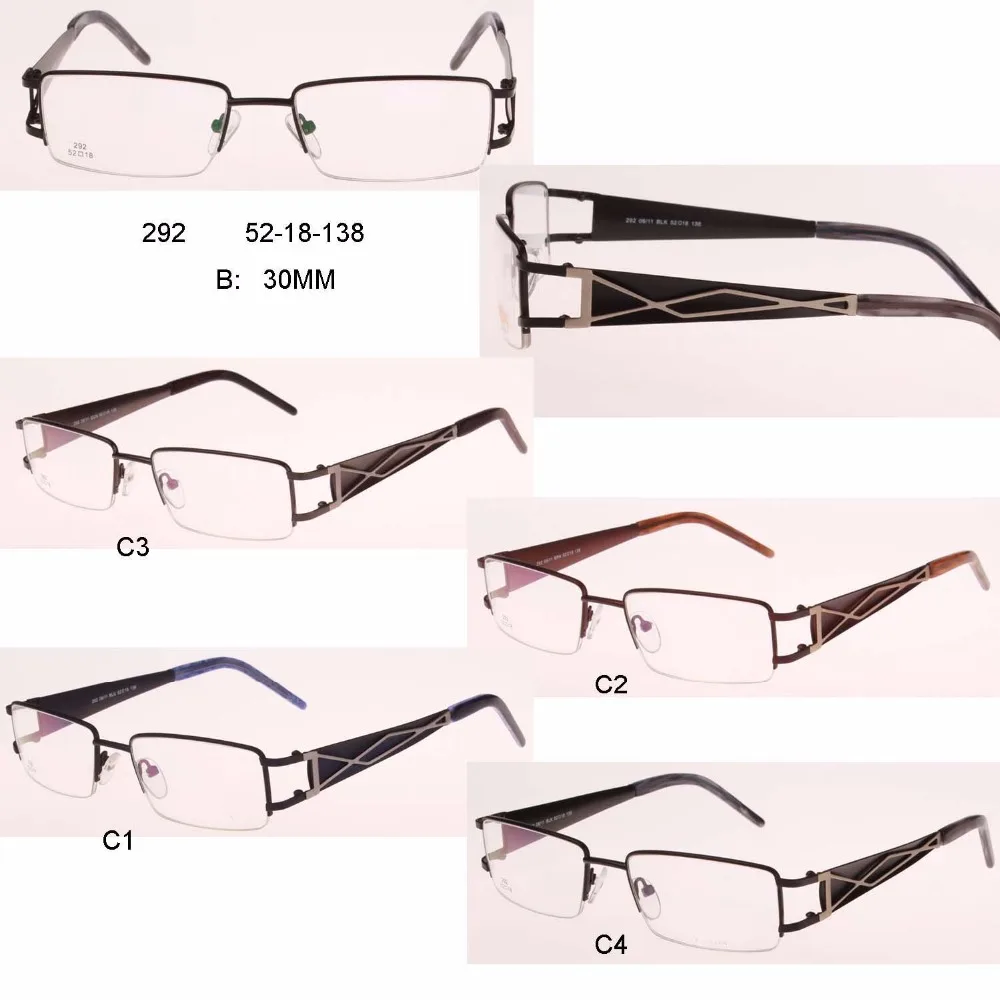 2017 new branded design oculos men women Metal eye glasses frame