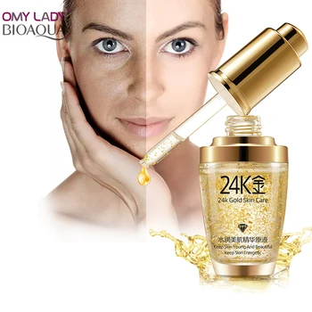 

BIOAQUA 24K Gold Face Cream Whitening Moisturizing 24 K Gold Day Creams & Moisturizers 24K Gold Essence Serum New Face Skin Care
