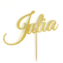 Пользовательское имя торт Топпер, настроить с любым именем/слово/возраст-украшение для именинного торта-душевой торт Топпер