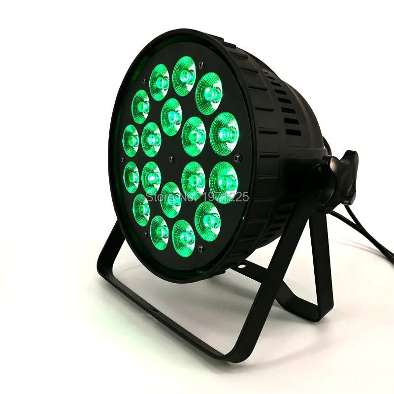 (2 шт.) LED PAR 18x15 Вт RGBWA 5in1 для партии KTV Disco день рождения с DMX512, автоматического запуска, звук действие, мерцающий, master/slave