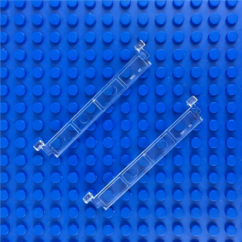 Dubbi diy строительные блоки для выкладки гаража с роликовыми воротами аксессуары для дома блоки совместимы с брендами для подарка - Цвет: 5pcs Clear glass