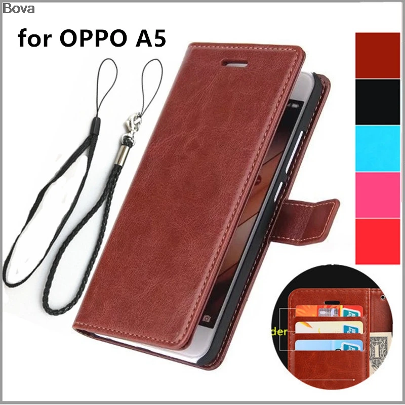 OPPO A5 A3s A7 с отделением для карт чехол A3 6 2 дюймов Pu кожаный бумажник откидной