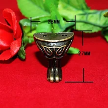 28*27 ММ античный труба Shoumian ноги деревянные декоративные подарок сплава цинка ноги ноги стороны Угловой CP202