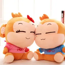 Мягкие милые плюшевые игрушки yoyo и cici обезьяны влюбленные обезьяны 40 см обезьяна пара плюшевая игрушечная обезьяна кукла подарок b0937