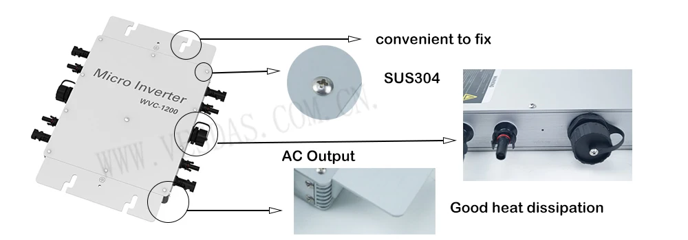 inverter 1200w silver details