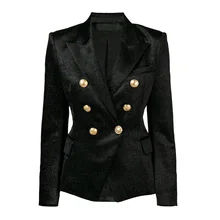 Высококачественная Новинка года; стильная бархатная ткань с блестками и длинными рукавами; тонкая женская куртка с металлической пуговицей